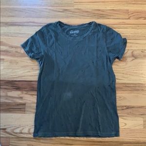 Lucky Brand Distressed Gray T-shirt